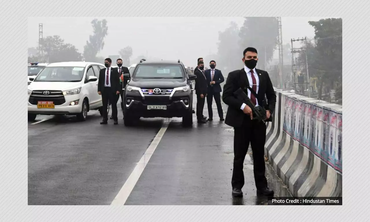 India PM Narendra Modi trapped on Punjab flyover in security