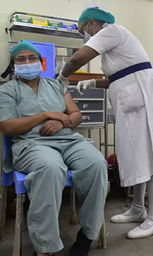 Covid-19 Booster Vaccination Begins For Frontline Workers, Senior Citizens