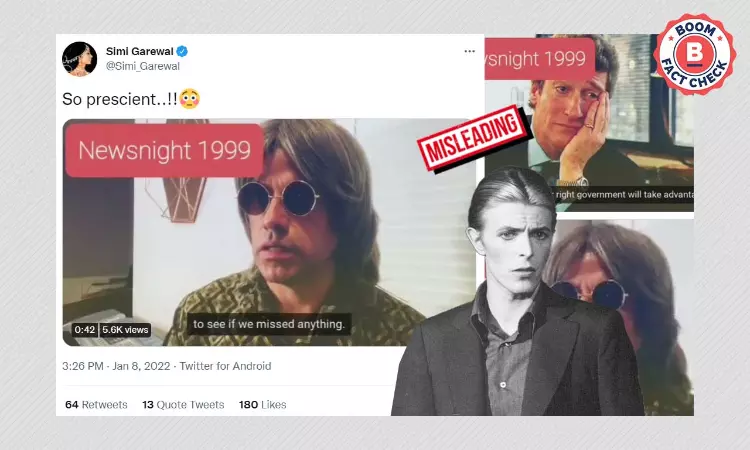 Satirical Video Viral As David Bowie Predicting Rise Of Internet In 1999