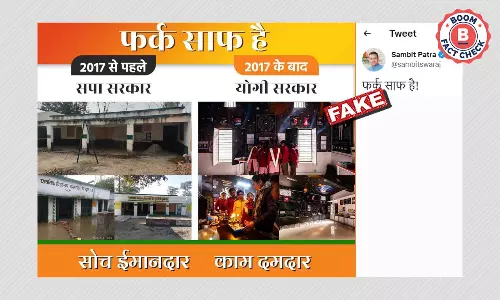 Sambit Patra Targets SP With Photos Of Dilapidated UP Schools From BJP Tenure