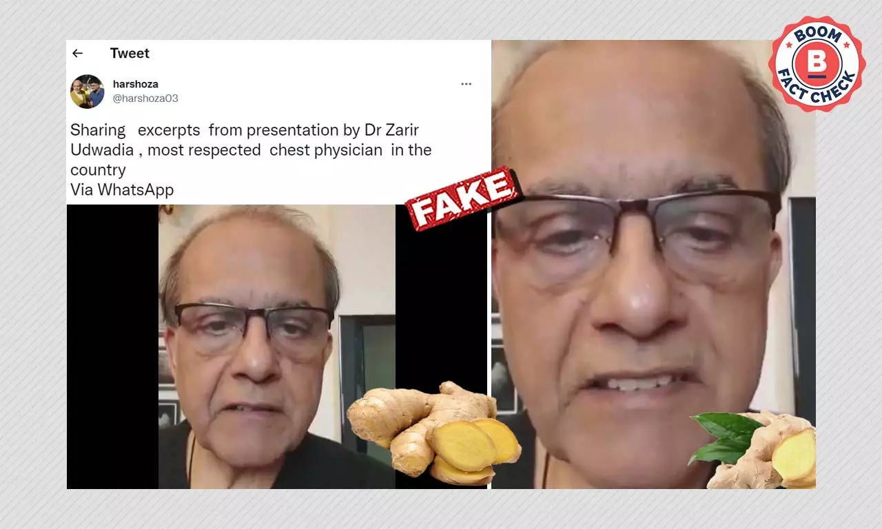 Viral Video Promoting Dry Ginger As COVID Cure Lacks Evidence