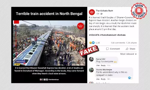 2019 Image Of Patna Accident Shared As Train Derailment In West Bengal