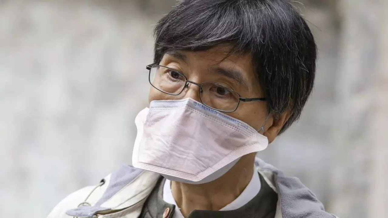 Image Of Woman Wearing Multiple Masks Is From 2019, A Year Before Pandemic