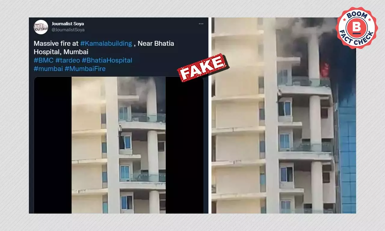 Mumbai Tardeo Fire: Old Video Of Man Falling To His Death Viral As Recent