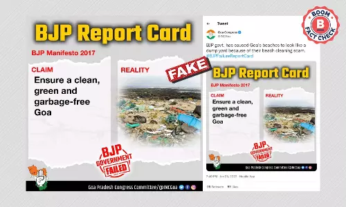Goa Congress Uses Photo Of Debris On Hawaii Beach To Target BJP