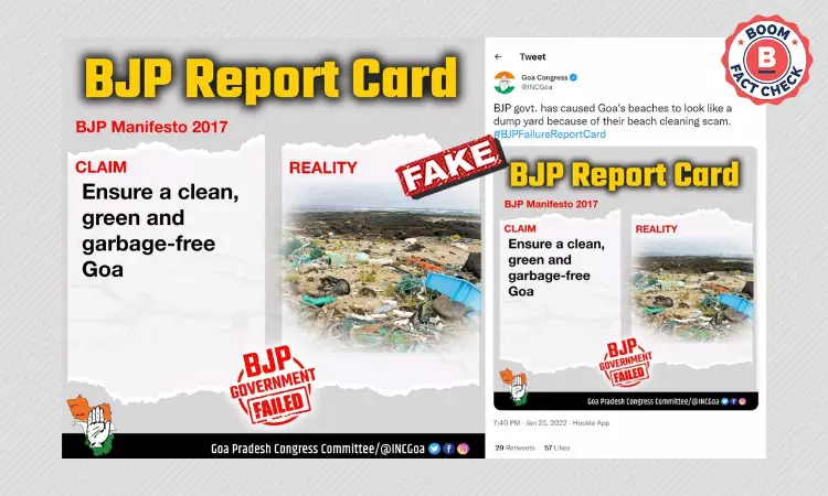 Goa Congress Uses Photo Of Debris On Hawaii Beach To Target BJP