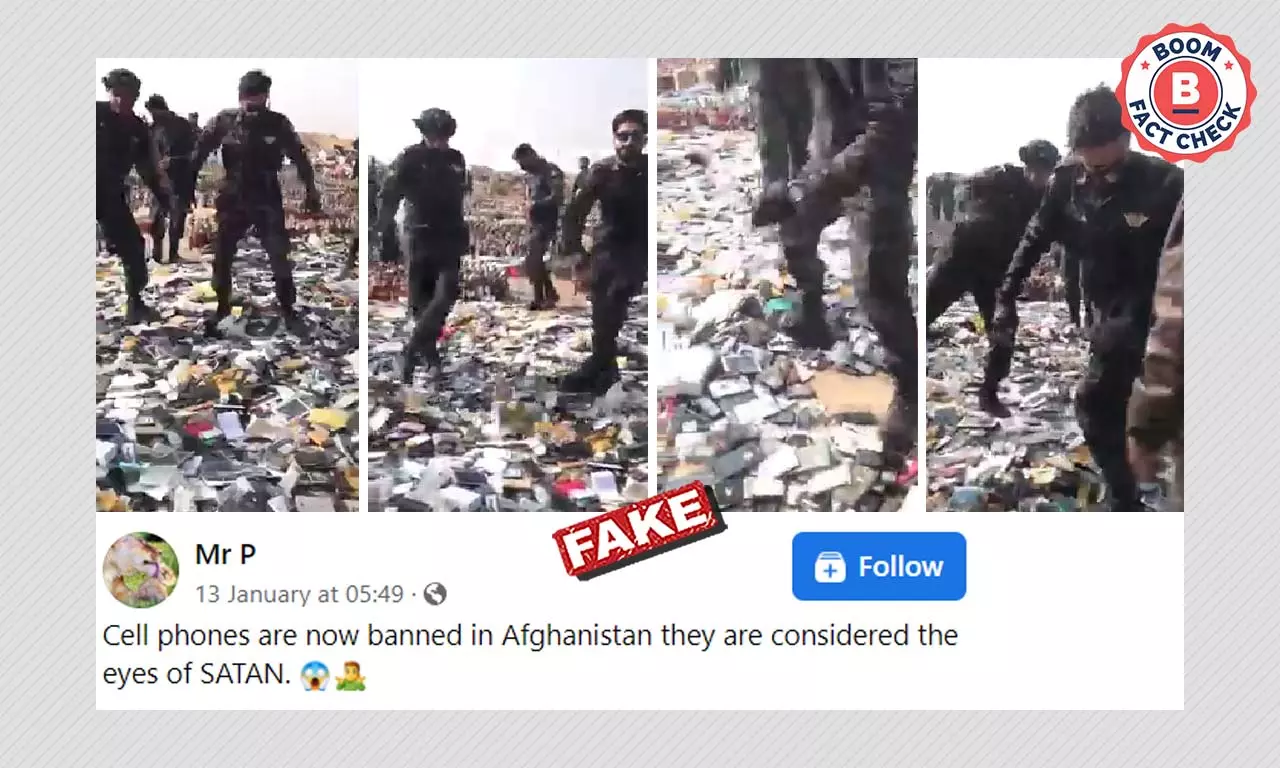 Video Of Pakistan Customs Destroying Cellphones Peddled As Afghanistan