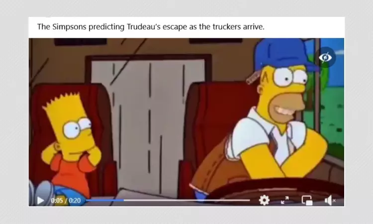 No, The Simpsons Did Not Predict Canadas COVID-19 Truckers Protest