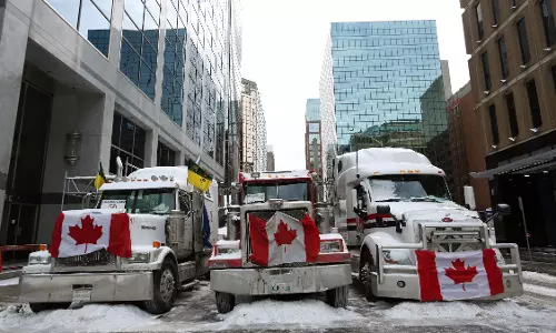 This Aerial Convoy Photo Is Not From 2022 Canada Trucker Protest