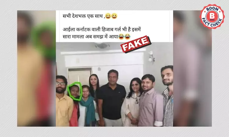 Another Image Of JDS Najma Nazeer Viral As Burqa-Clad Protestor Muskan