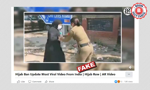 Video Of Gurugram Cops Restraining Woman Is Not Linked To Hijab Protests