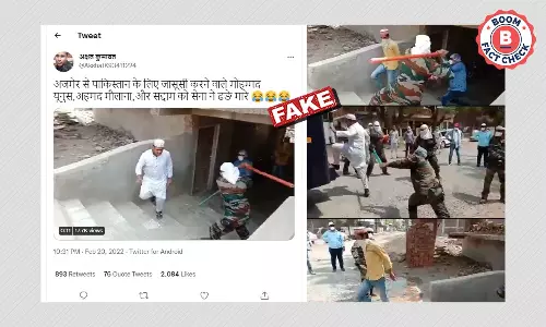 Old MP Police Lathi-charge Video Falsely Linked To Pakistan Spying Case In Rajasthan