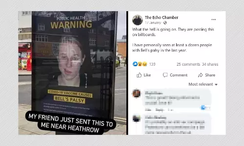 Anti-Vaccine Group Put Up Fake Public Health Warning About COVID-19 Jabs