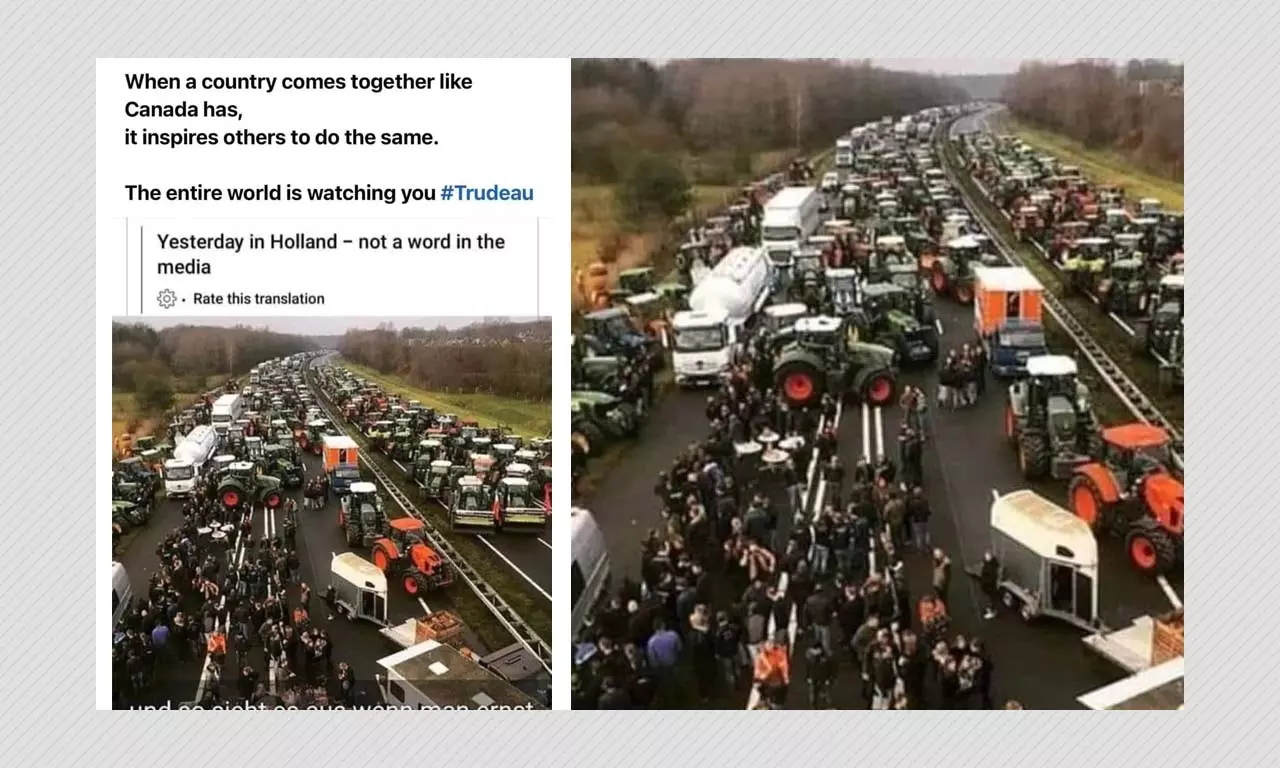 2019 Photo Falsely Shared As COVID-19 Protest By Truckers In The Netherlands