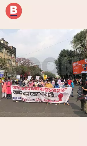 Students Take To Kolkata Streets To Demand Justice For Anish Khan