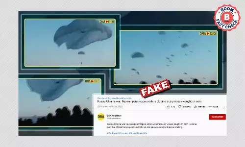 Video Dating Back To 2016 Peddled As Russian Paratroopers In Ukraine
