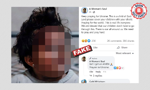 Old Photo Of Injured Syrian Child Falsely Shared As Ukraine