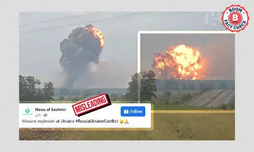 2017 Video Of Explosion At Ukraine Military Depot Shared As Recent