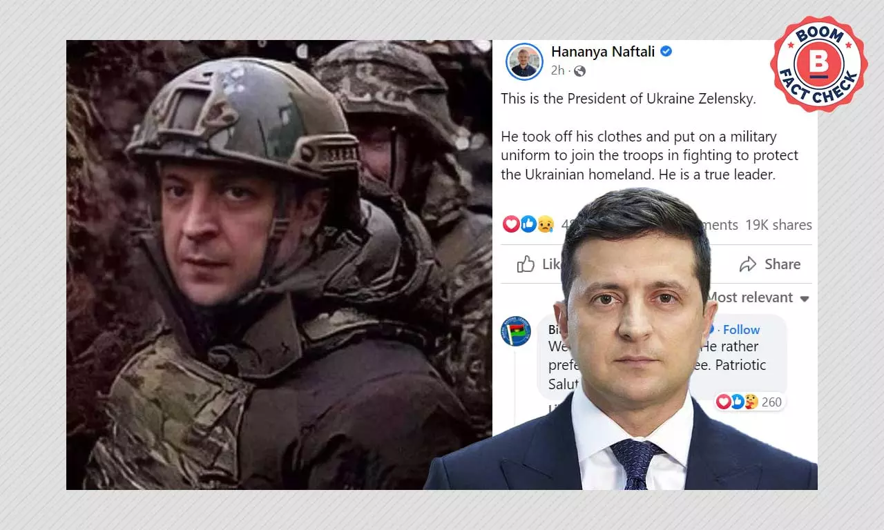 Old Photo Viral As Ukraine President Joins Army To Fight Against Russia