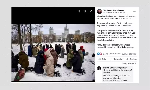 2019 Photo Viral As Ukrainians Praying In Snow Before Russian Invasion