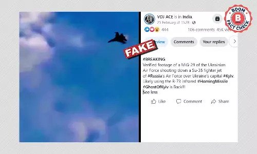 Video Game Clip Shared As Ukrainian Ghost Of Kyiv Shooting Russian Jet