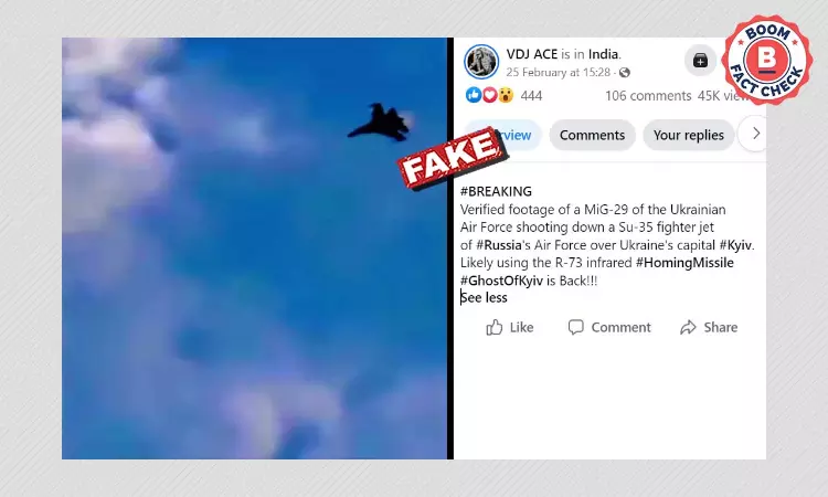 Video Game Clip Shared As Ukrainian Ghost Of Kyiv Shooting Russian Jet