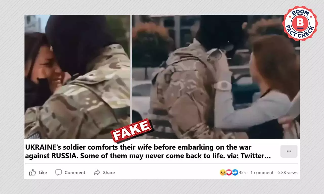 Scene From 2017 Film Viral As Ukrainian Soldier Bidding Wife Goodbye