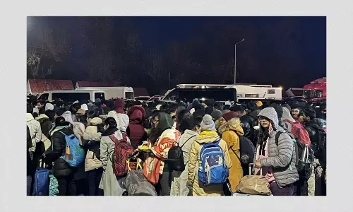 At Ukraine Borders, Indian Students Await Govt Help In Sub-Zero Temp