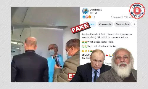 No, This Video Does Not Show Putin Greet Indian Students Evacuated From Ukraine