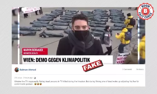 Video Of Climate Change Protest In Vienna Peddled As Ukrainians Faking Deaths