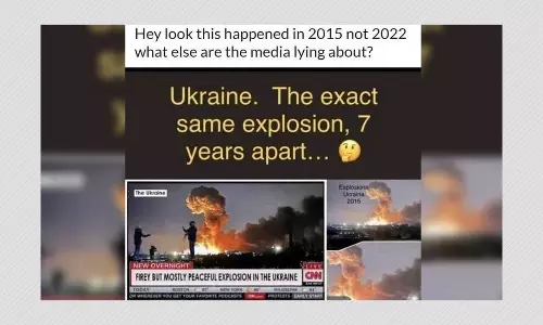 Fake CNN Screenshot Viral As Old Photo Used To Share Ukraine Explosion