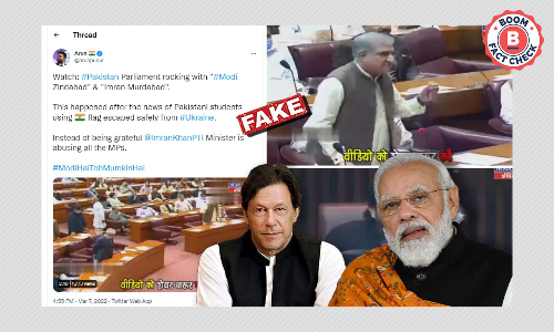 Russia-Ukraine Conflict: No, Pakistani MPs Did Not Raise Pro-Modi Chants