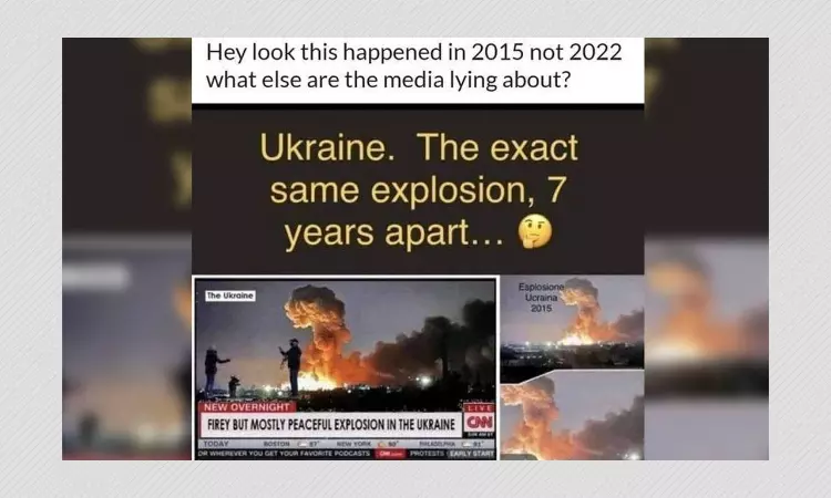 Fake CNN Screenshot Viral As Old Photo Used To Share Ukraine Explosion
