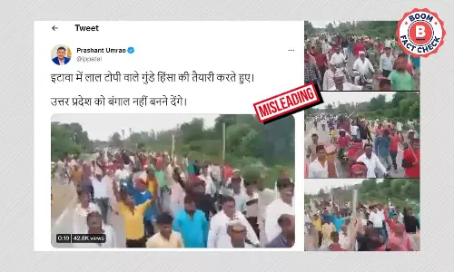 No, This Video Does Not Show SP Supporters Gearing For Violence In UP