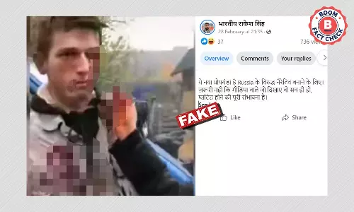 Video Of TV Series Shoot Peddled As Ukrainian Faking Injuries