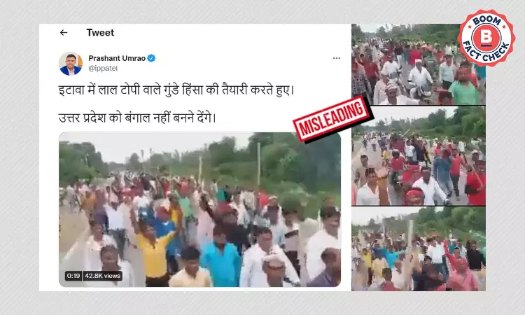 No, This Video Does Not Show SP Supporters Gearing For Violence In UP