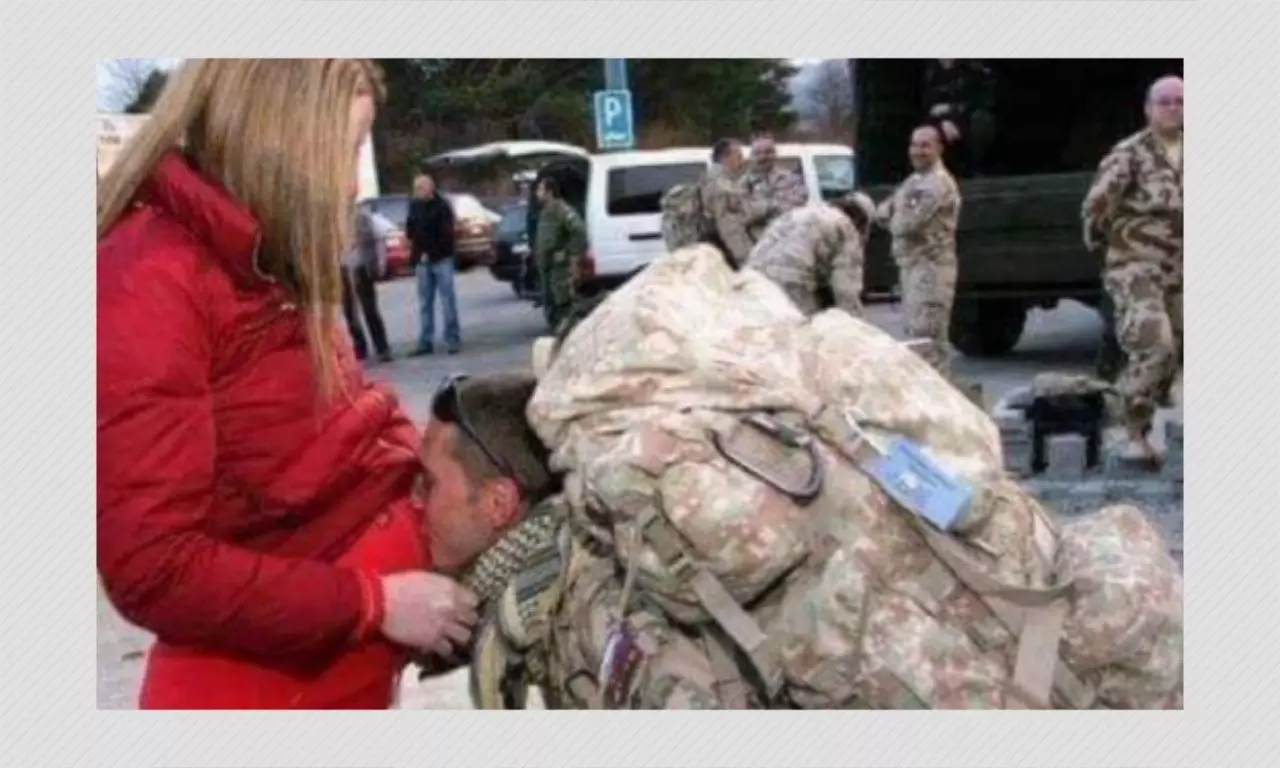 2012 Image Of Slovakian Soldier Returning from Afghanistan Shared As Ukraine