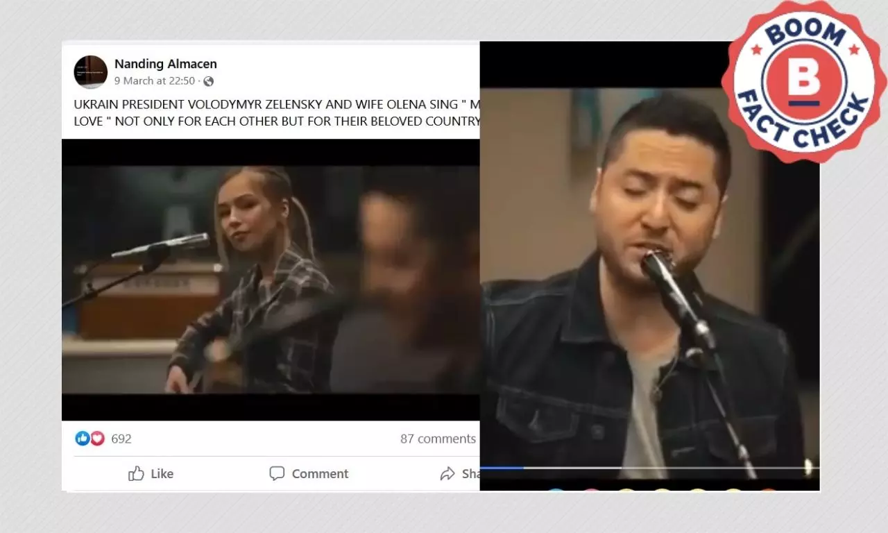 No, This Is Not Volodymyr Zelensky And His Wife Singing Endless Love