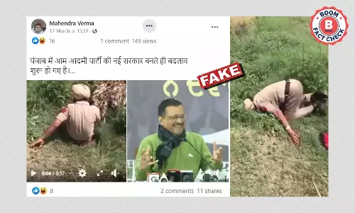 Video Of Drunk Policeman With Change In Punjab Begins Claim Is From 2017