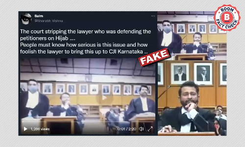 Video of Karnataka HC CJ Reprimanding Lawyer Not Related To Hijab Case