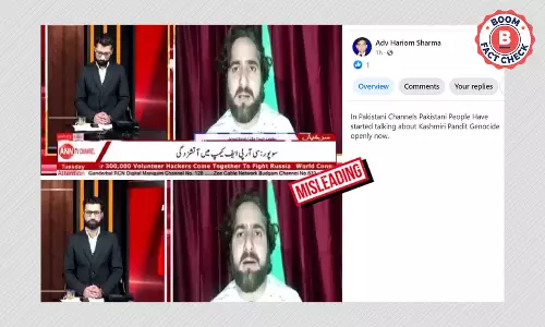 Video On Kashmiri Pandits Massacre Is Not From A Pakistani Channel