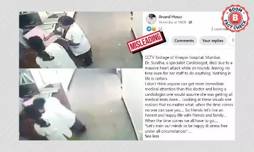 Old Video Of Doctor Suffering Heart Attack In Bengaluru Shared As Mumbai Old Video Of Doctor Suffering Heart Attack In Bengaluru Shared As Mumbai