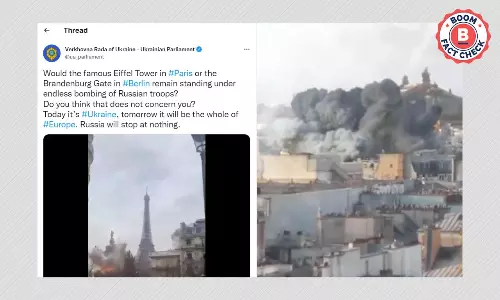 Clip From French Film Shared As Russian Attack On Eiffel Tower