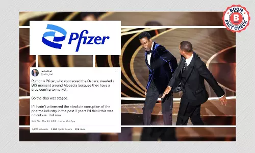 Did Pfizer Plan Oscar Slap To Promote Alopecia Drug? A FactCheck