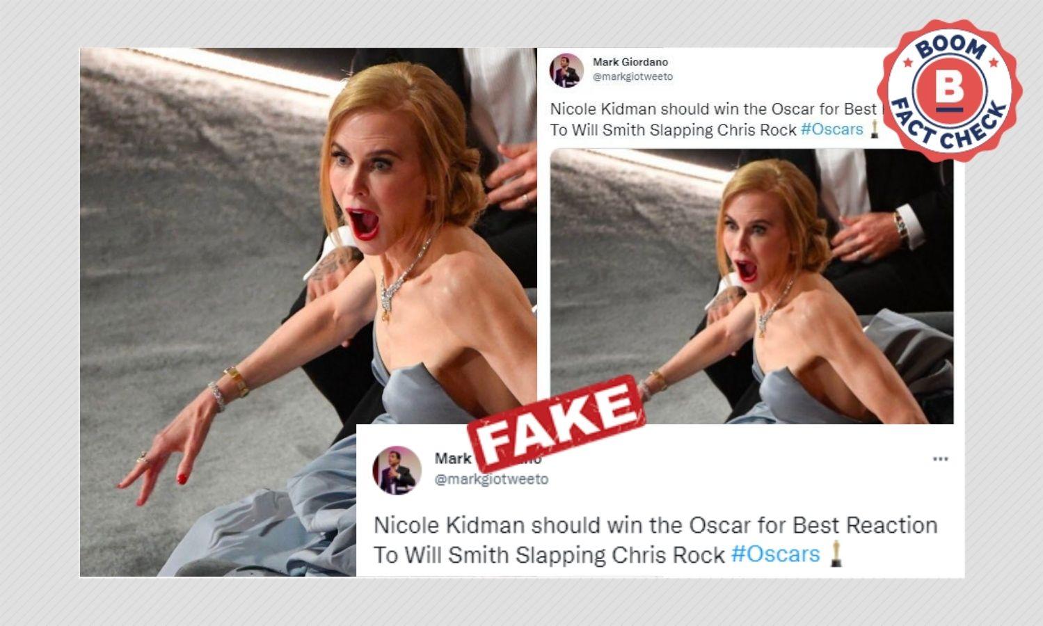 Shocked Nicole Kidman Pic Not Related To Will Smith-Chris Rock Altercation  | BOOM