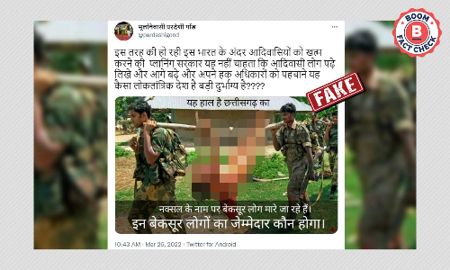 Old Photo From WB Shared As Innocent Civilians Killed In Chhattisgarh