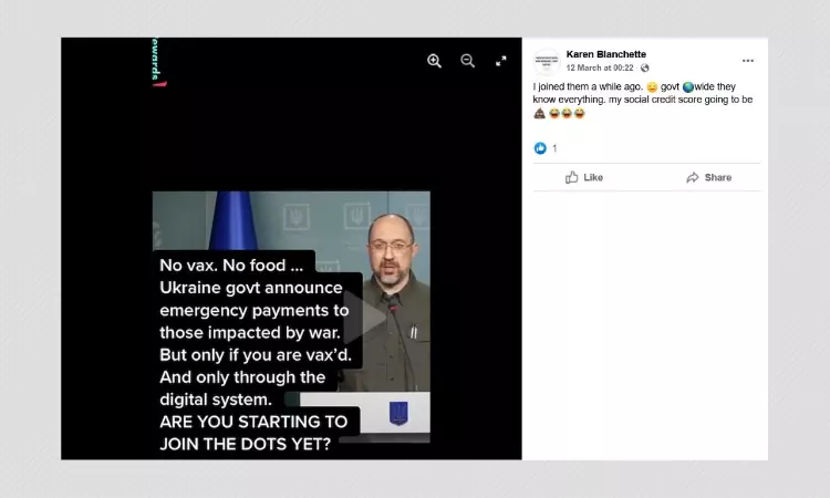 No, Ukraine Does Not Have Vaccination Requirement To Get Relief Funds