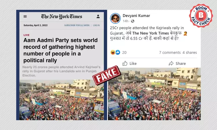 No, The New York Times Did Not Say AAPs Gujarat Rally Set A World Record