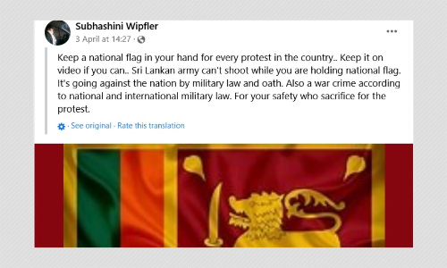 Does The Sri Lankan Flag Protect Protesters From The Army? A Fact Check