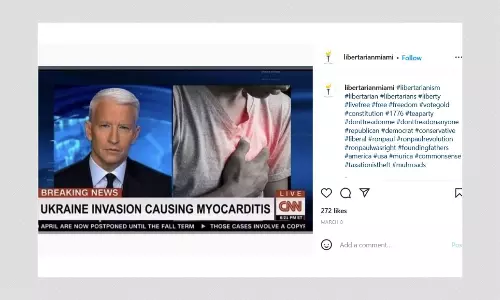Doctored CNN Graphic Claims Ukraine War Is Causing Myocarditis